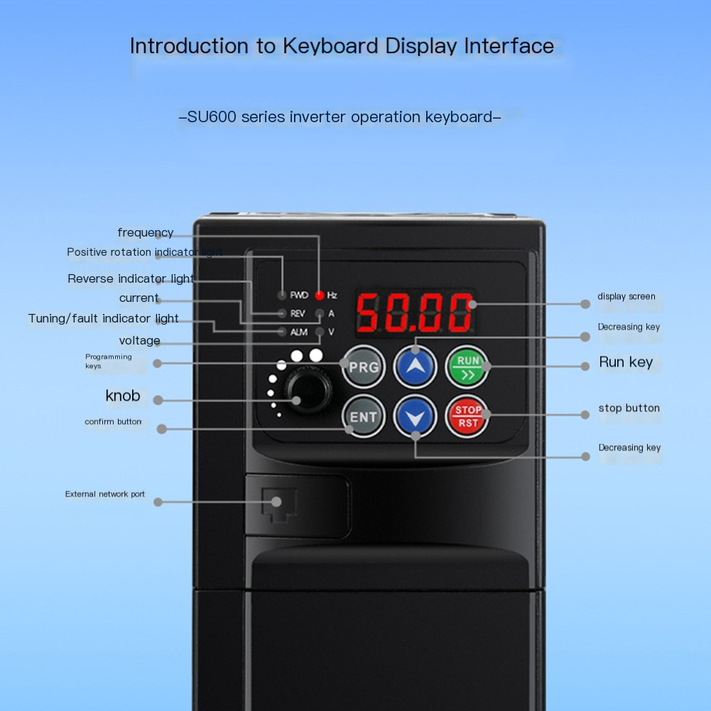 Power Tools Vector - VFD สำหรับปั๊มน้ำและพัดลม ระบบป้องกันมอเตอร์ที่เชื่อถือได้ สีดำ 2.2KW อินเวอร์เตอร์