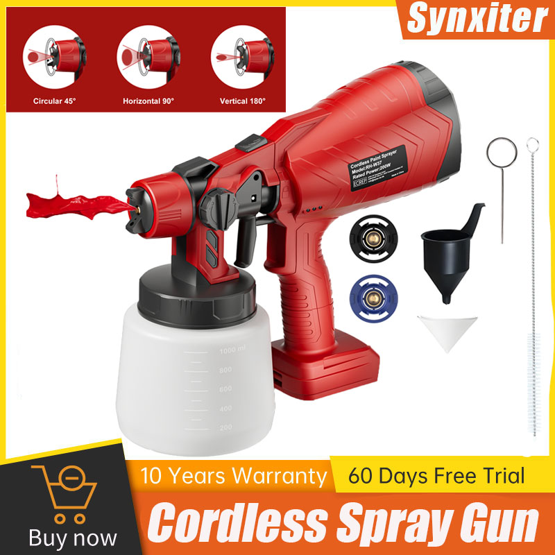 Power Tools For Windows - ไร้สายไฟฟ้าสเปรย์ปืนสําหรับ Milwaukee 18V แบตเตอรี่ HVLP Auto