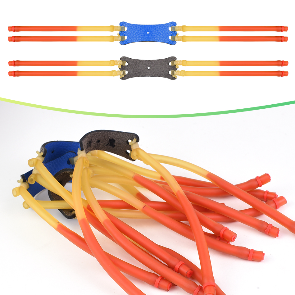 Power Tools Band - 4/8 ชิ้น อุปกรณ์ยิงหนังสติ๊กสำหรับกีฬากลางแจ้ง ยิงแม่นยำ สายยางยืดหยุ่นสูง สำหรับล่าสัตว์