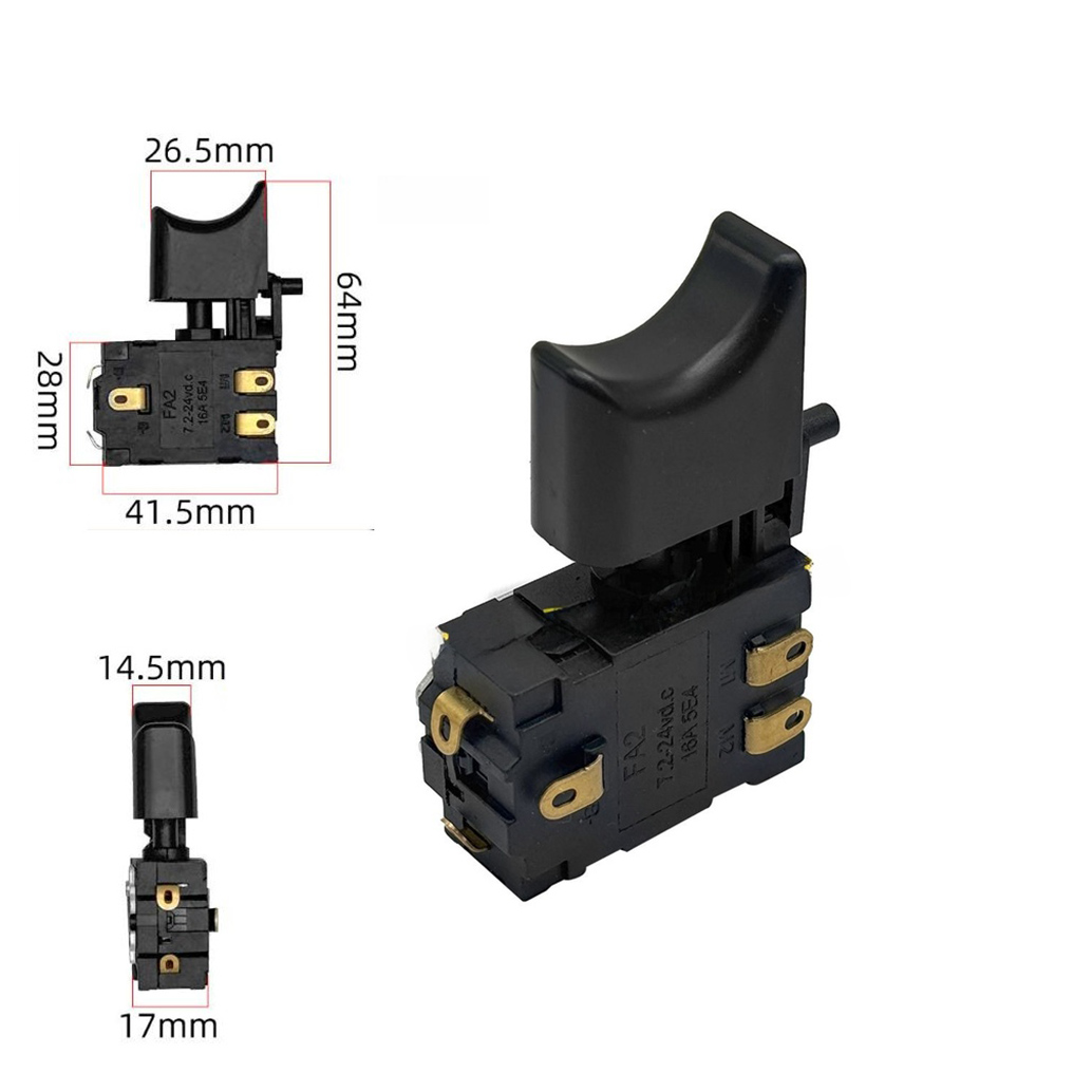 Power Tools Underwater - สวิตช์ควบคุมความเร็วสว่านไฟฟ้าลิเธียม 12V 21V สวิตช์เปลี่ยนทิศทางการหมุนไปข้างหน้าและย้อนกลับ อุปกรณ์เสริมเครื่องมือไฟฟ้า