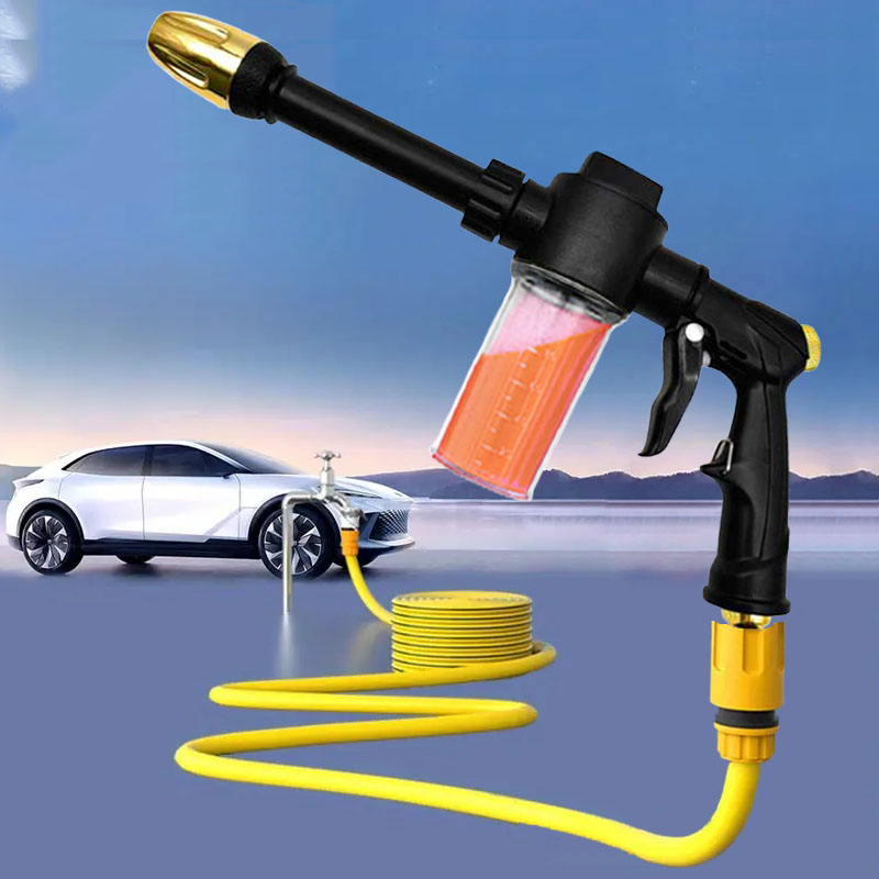 Power Tools And Engineering - แรงดันสูงรถล้างน้ําปืนยาวหัวฉีดสวนหัวฉีด Multi-Function รดน้ําเครื่องมือที่มีประสิทธิภาพเครื่องมือทําความสะอาดรถยนต์