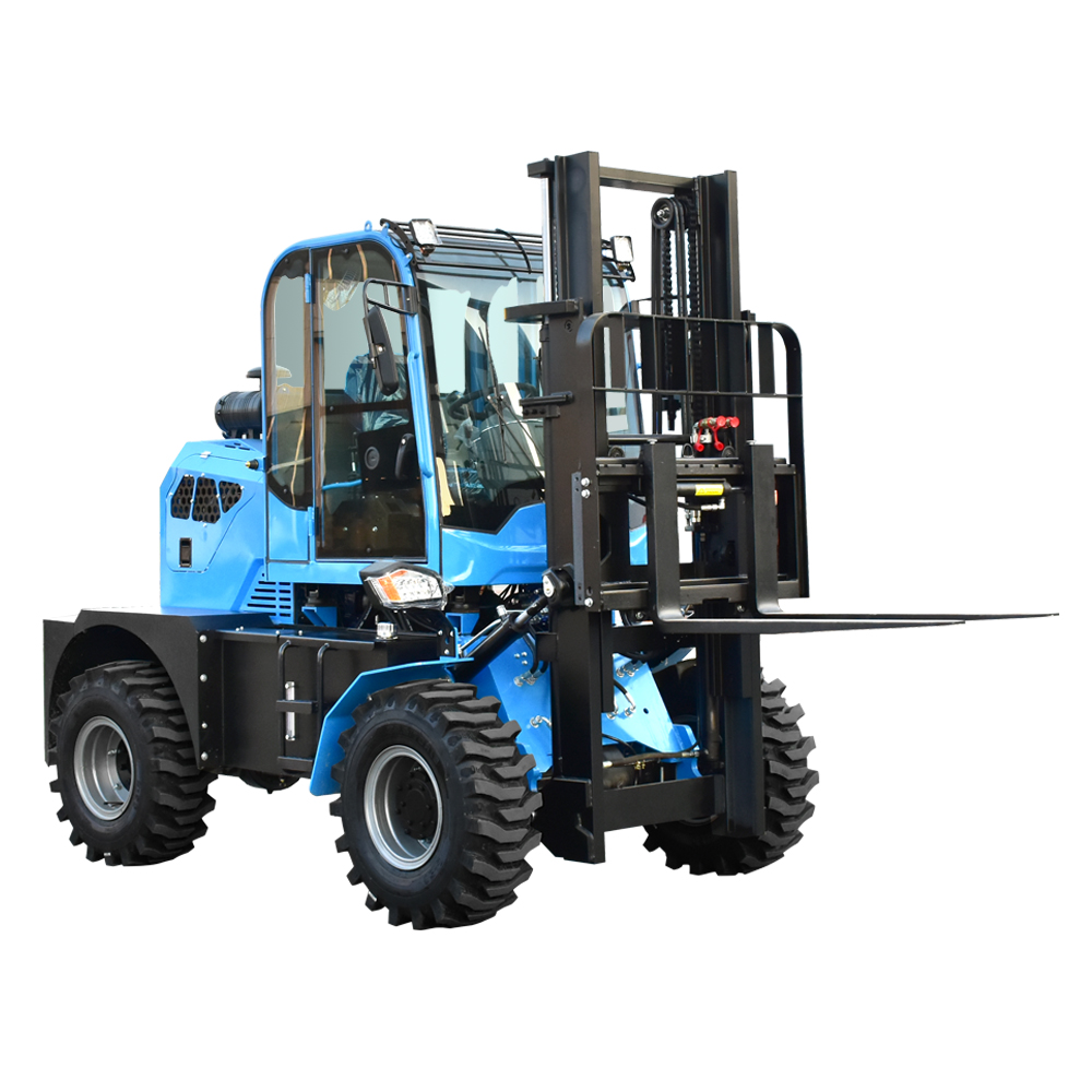 Power Tools And Engineering - รถยกสำหรับงานก่อสร้างวิศวกรรม สำหรับใช้งานบนพื้นที่ขรุขระ รถยกดีเซลกำลังสูงสำหรับงานหนัก ยางสำหรับใช้งานนอกถนน รับน้ำหนักได้ 3
