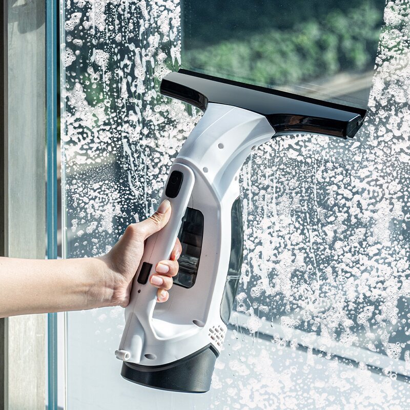 Power Tools Usa - เครื่องดูดฝุ่นทำความสะอาดกระจกแบบมือถือ 2000Pa ไร้สาย พร้อมถังเก็บน้ำ 150 มล.
