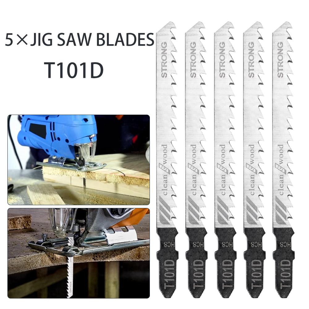 Power Tools Jigsaw - 5ชิ้น65MN T101D ใบเลื่อยวงเดือนใบเลื่อยแบบลูกสูบใบเลื่อยฉลุสำหรับตัดไม้โลหะพีวีซีเครื่องมือไฟฟ้าอุปกรณ์เสริม