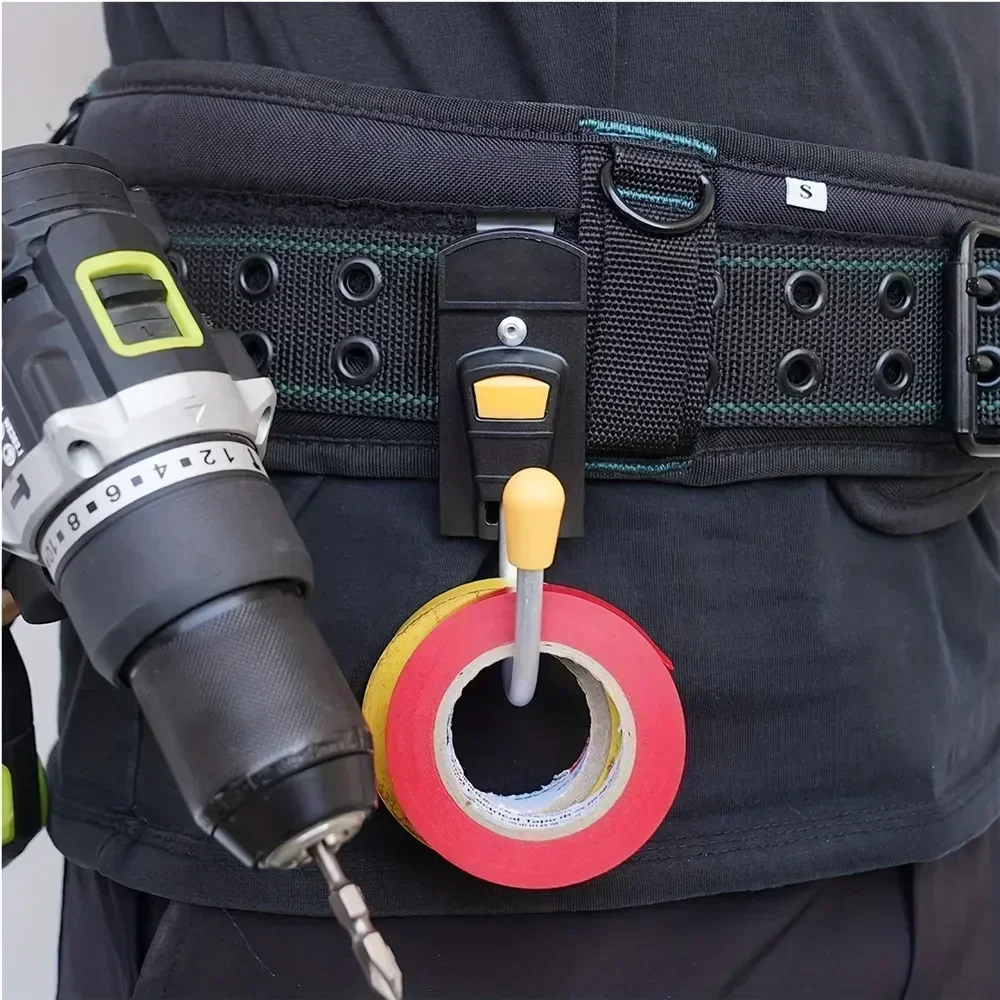 Power Tools Band - 360 ° เข็มขัดหมุนเครื่องมือตะขอมัลติฟังก์ชั่แบบพกพาช่างไฟฟ้าช่างไม้เครื่องมือไฟฟ้าเทปกาวอุปกรณ์เสริมตะขอ