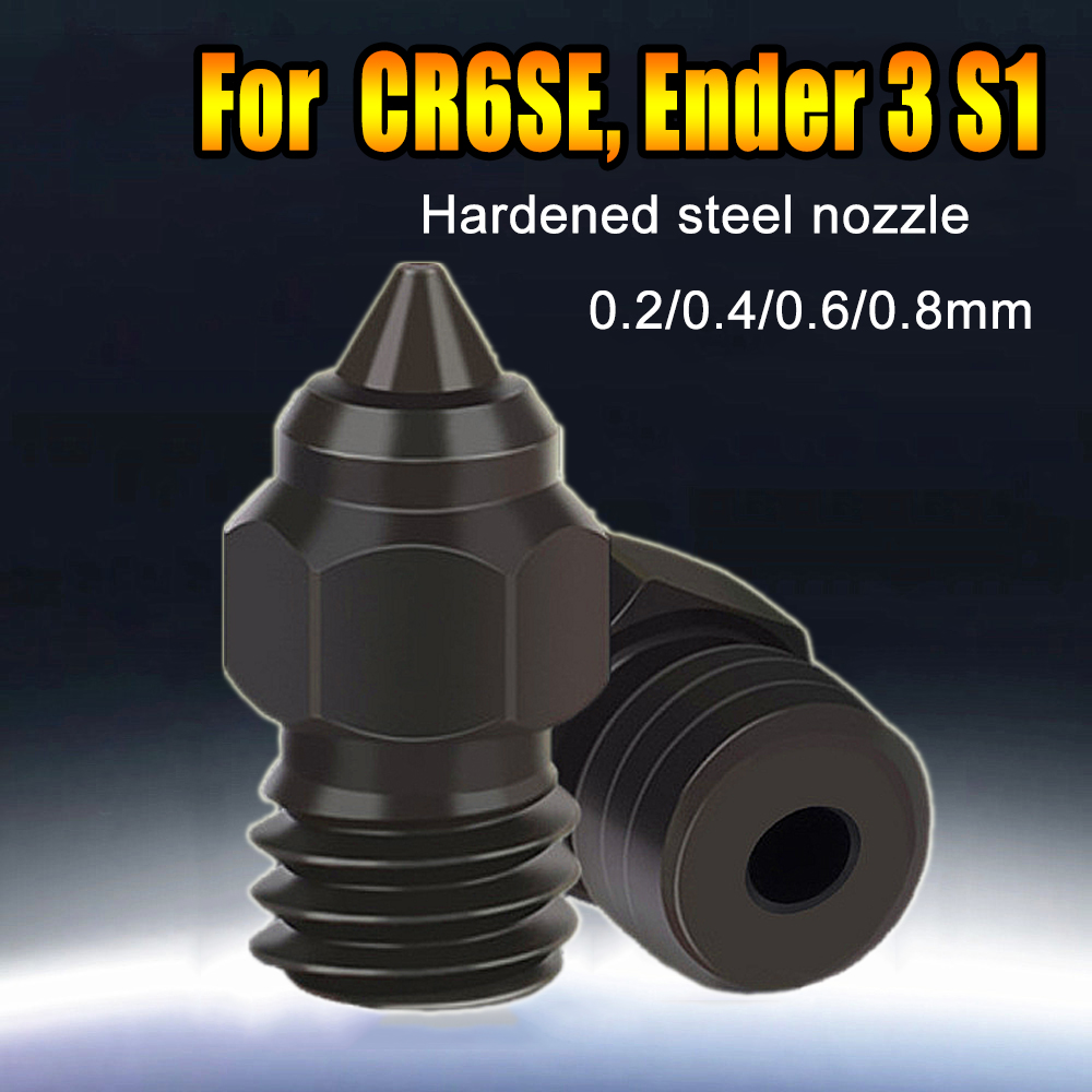 Creality Printer Ender 3 - สําหรับ CR-6 SE Ender-3 S1/Pro หัวฉีดเหล็กชุบแข็งหัวฉีด