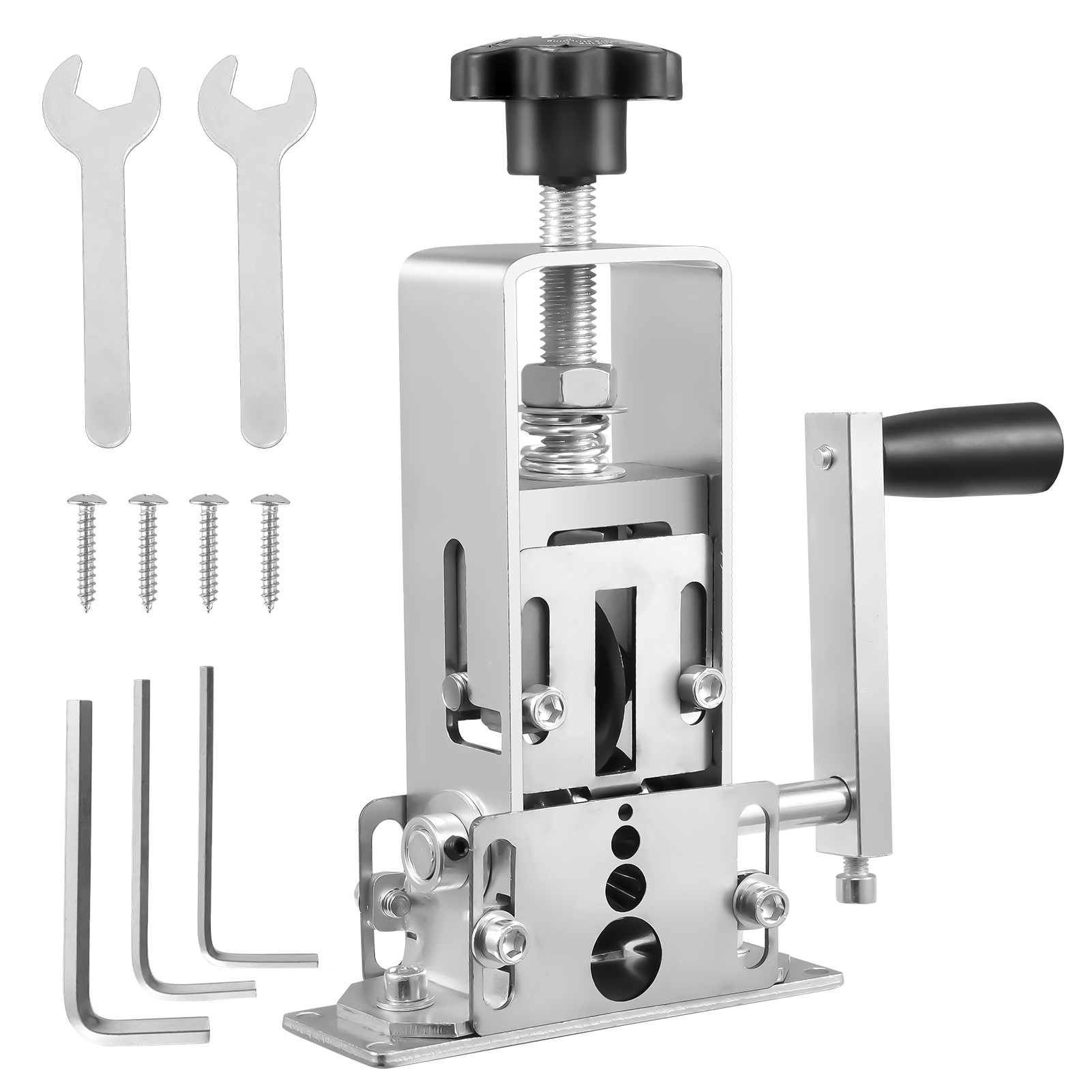 Power Tools Usa - เครื่องปอกสายไฟแบบพกพา เครื่องมือปอกสายไฟแบบแมนนวล 1-25 มม. เครื่องปอกสายไฟฟ้าพร้อมมือหมุนและสว่านไฟฟ้า