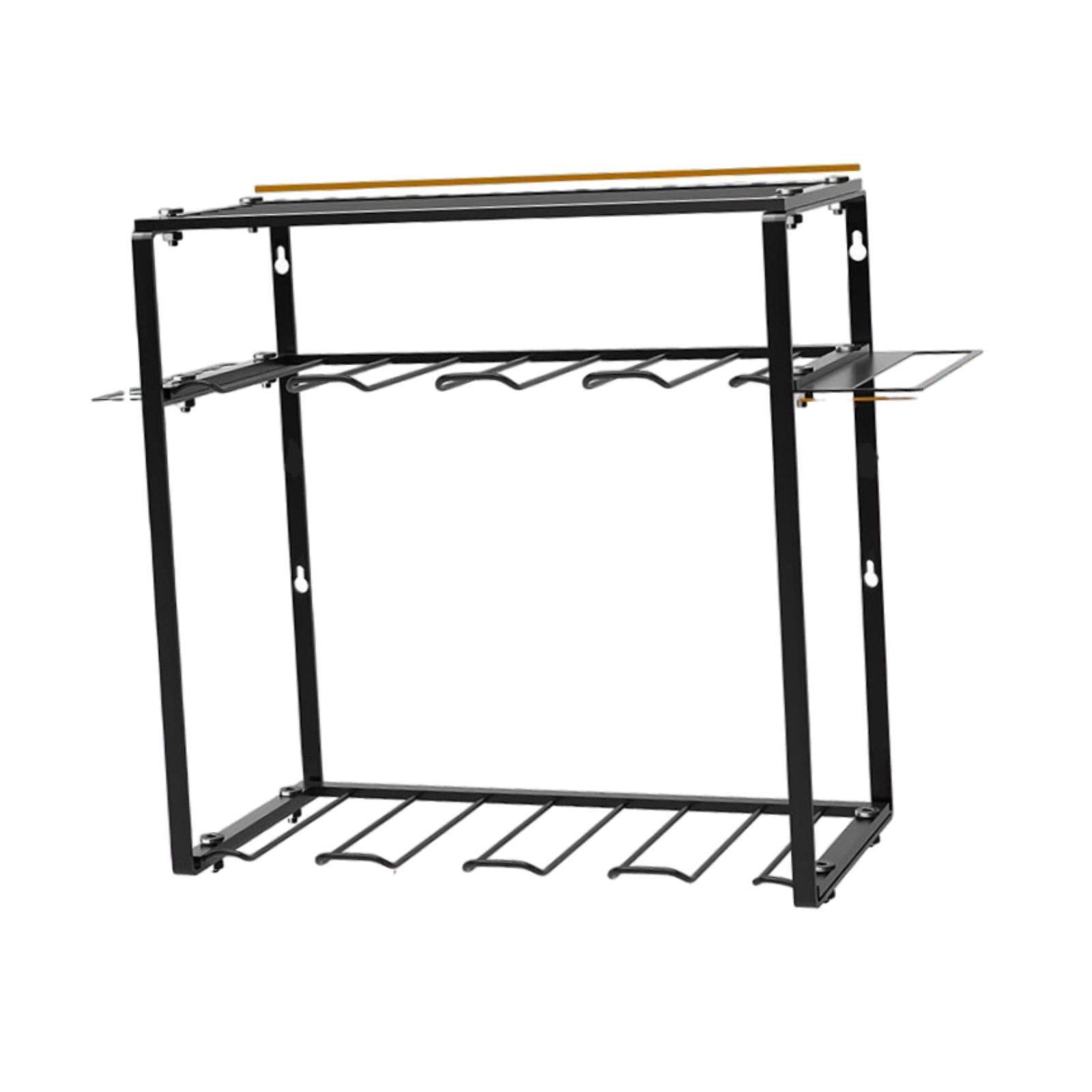 Power Tools Storage - ชั้นวางอุปกรณ์เครื่องมือไฟฟ้าแบบติดผนังสำหรับโรงซ่อม ชั้นวางอเนกประสงค์สำหรับแขวนสว่านไร้สาย ไขควง ค้อน ประแจ และเครื่องมืออื่นๆ