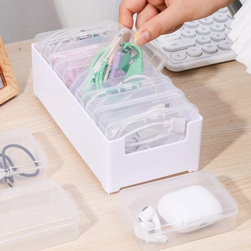 Power Tools Storage - กล่องเก็บสายเคเบิล 7 in 1 กล่องจัดเก็บสายดาต้า กล่องเก็บสายชาร์จ