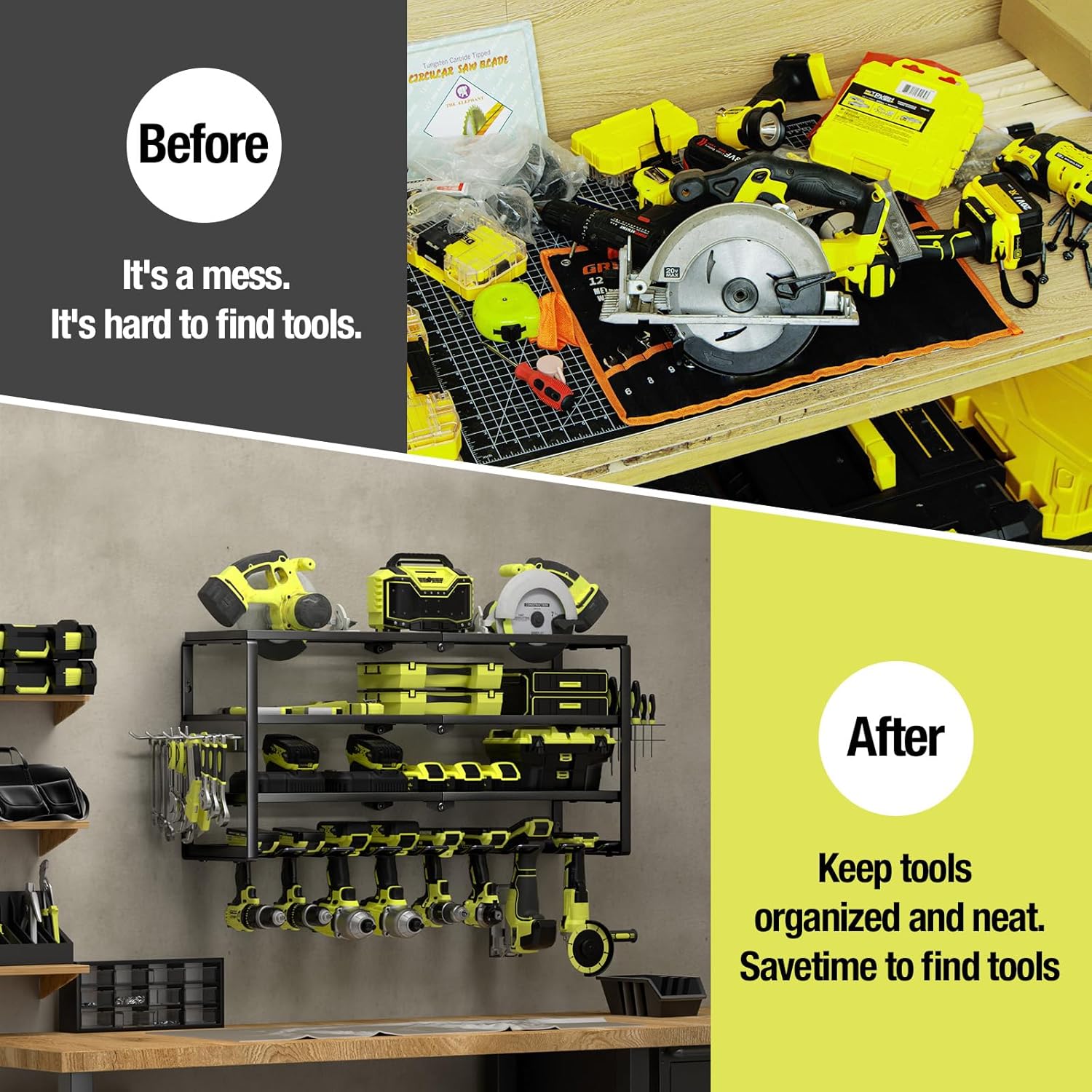 ที่แขวนเครื่องมือไฟฟ้าแบบติดผน - Power Tools Storage บทวิจารณ์และราคา