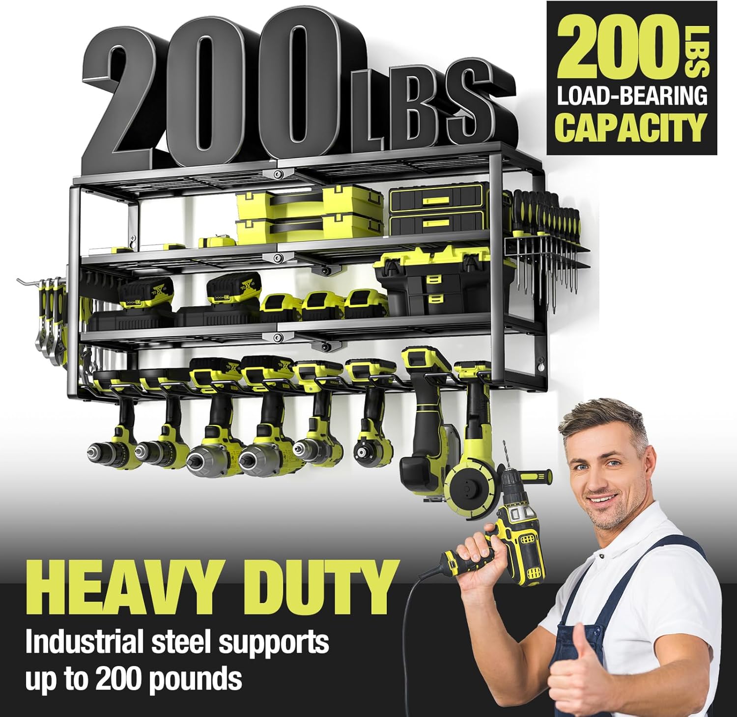ที่แขวนเครื่องมือไฟฟ้าแบบติดผน - Power Tools Storage บทวิจารณ์และราคา