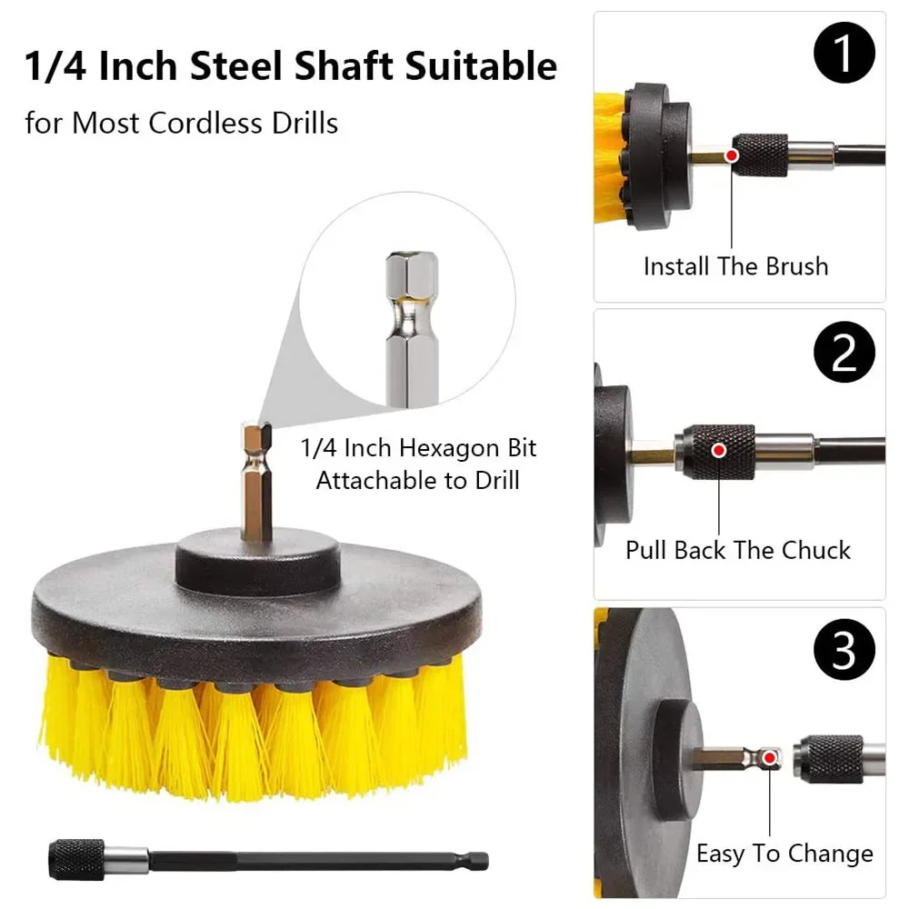 ชุดหัวแปรงสว่านสำหรับทำความสะอ - Power Tools For Windows บทวิจารณ์และราคา