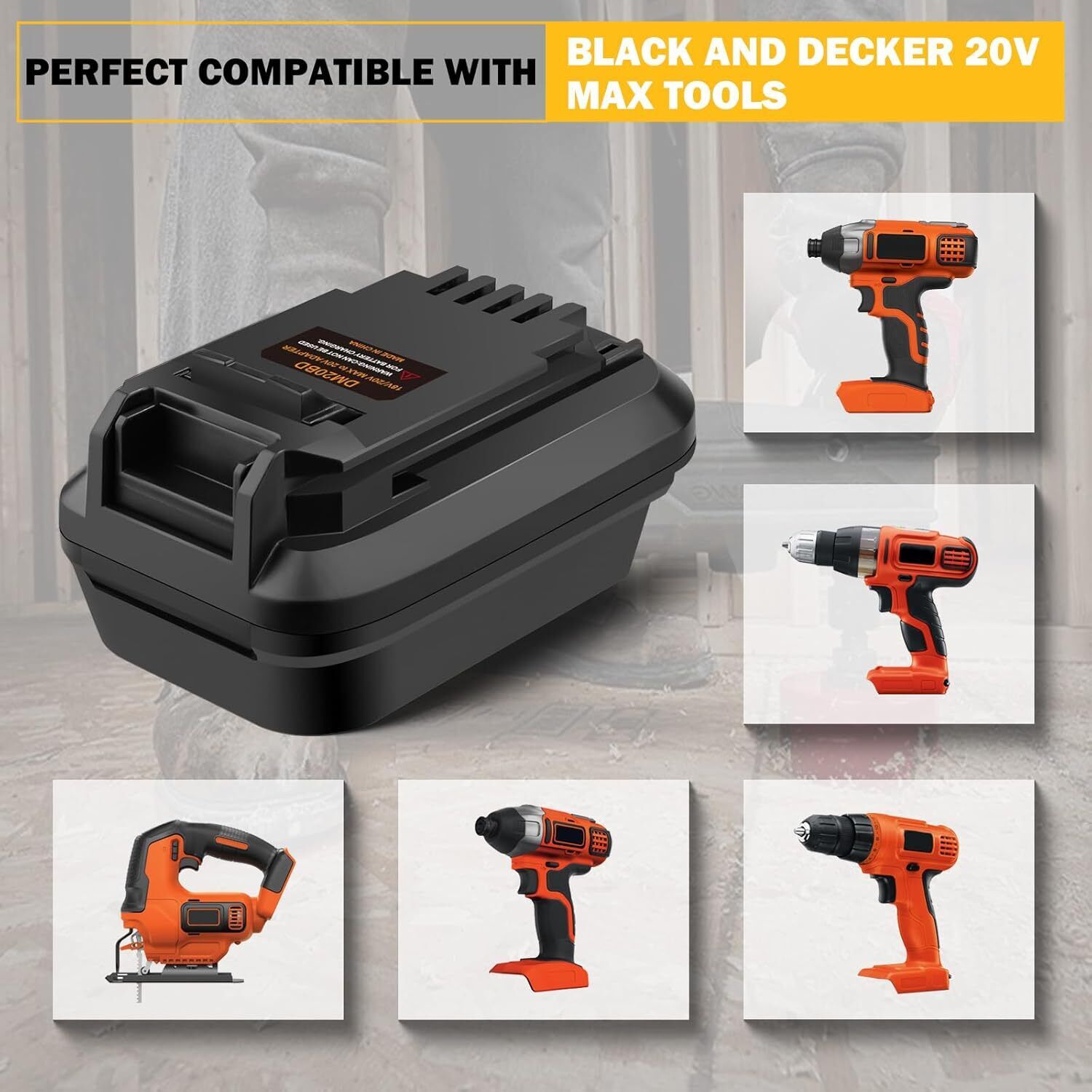 DM20BD อะแดปเตอร์แบตเตอรี่สำหร - Power Tools Underwater บทวิจารณ์และราคา