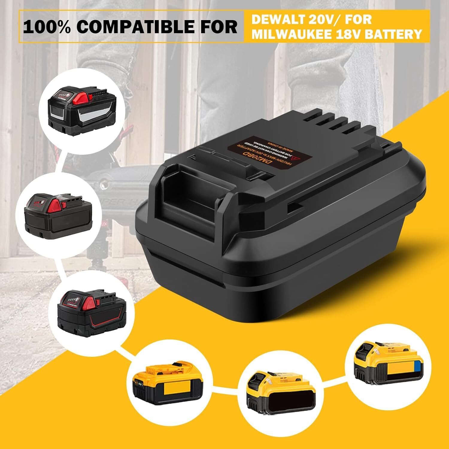 DM20BD อะแดปเตอร์แบตเตอรี่สำหร - Power Tools Underwater บทวิจารณ์และราคา