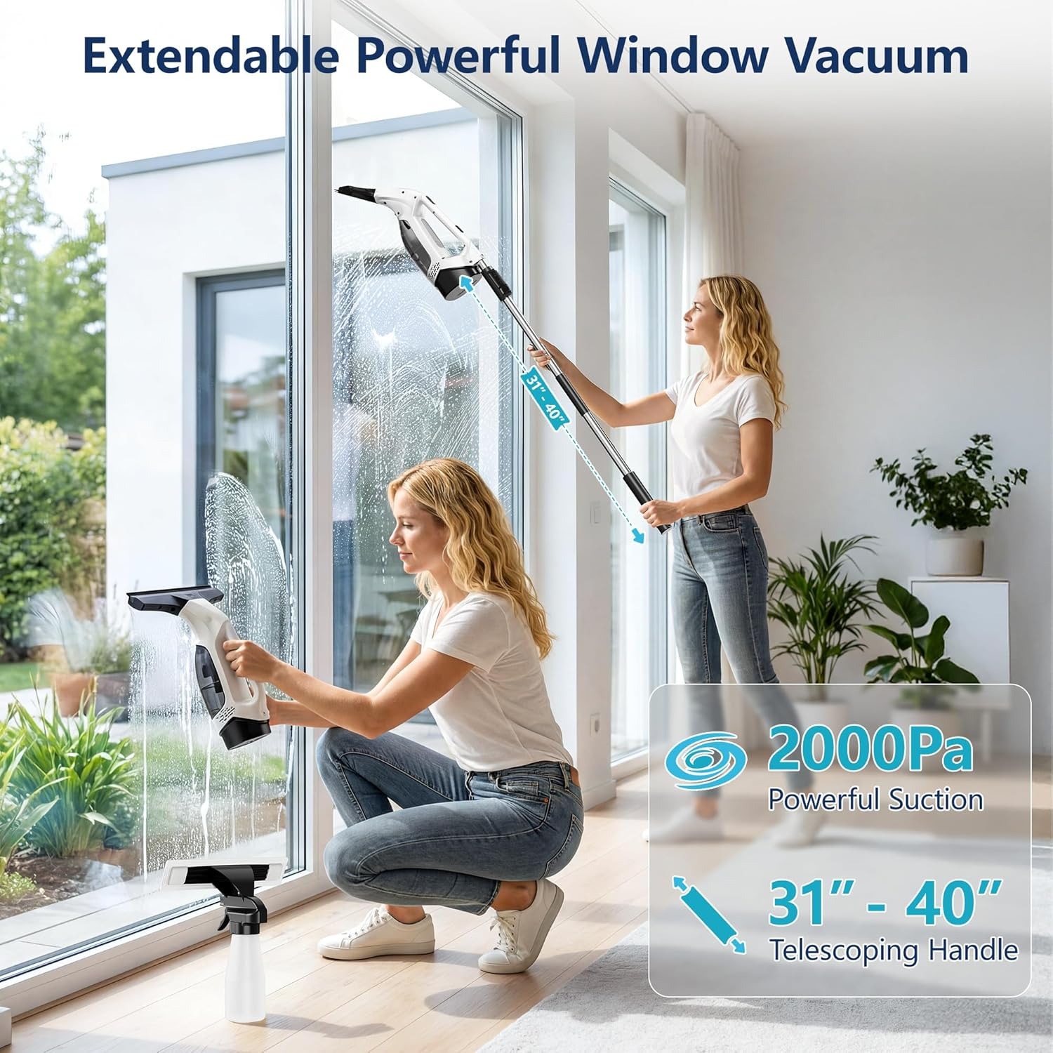 เครื่องดูดฝุ่นทำความสะอาดกระจก - Power Tools Usa บทวิจารณ์และราคา